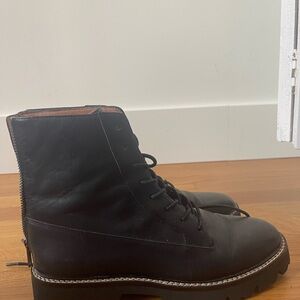 Womens Black Leather Boots